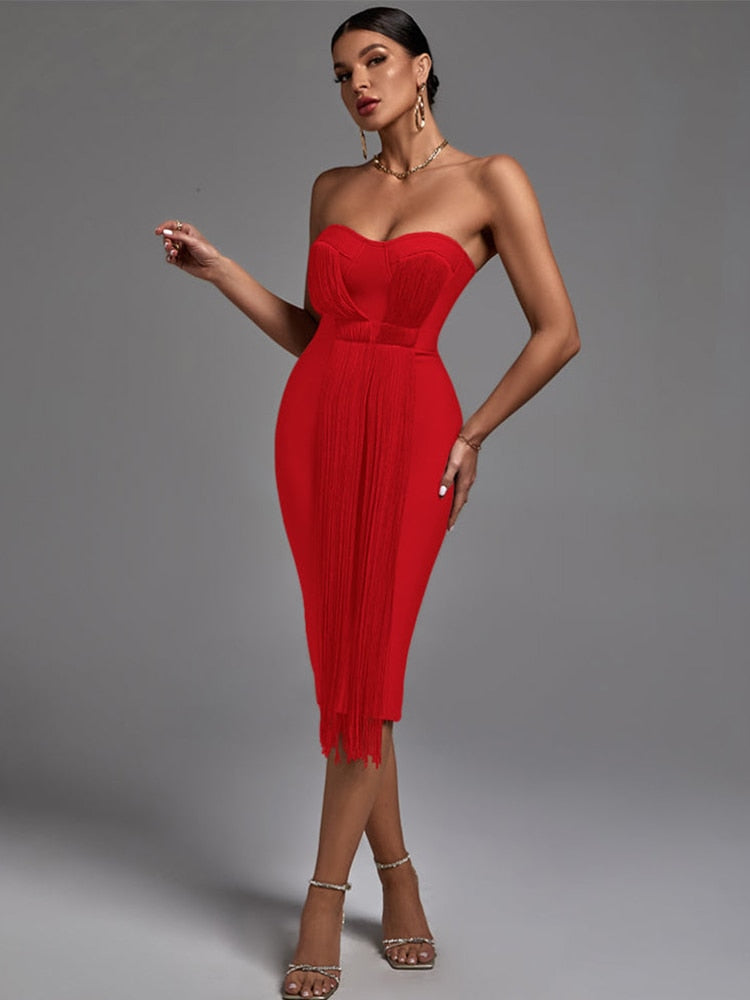 Purple Bandage Dress Bodycon Elegant Sexy Evening Party Dress Summer High Quality Club