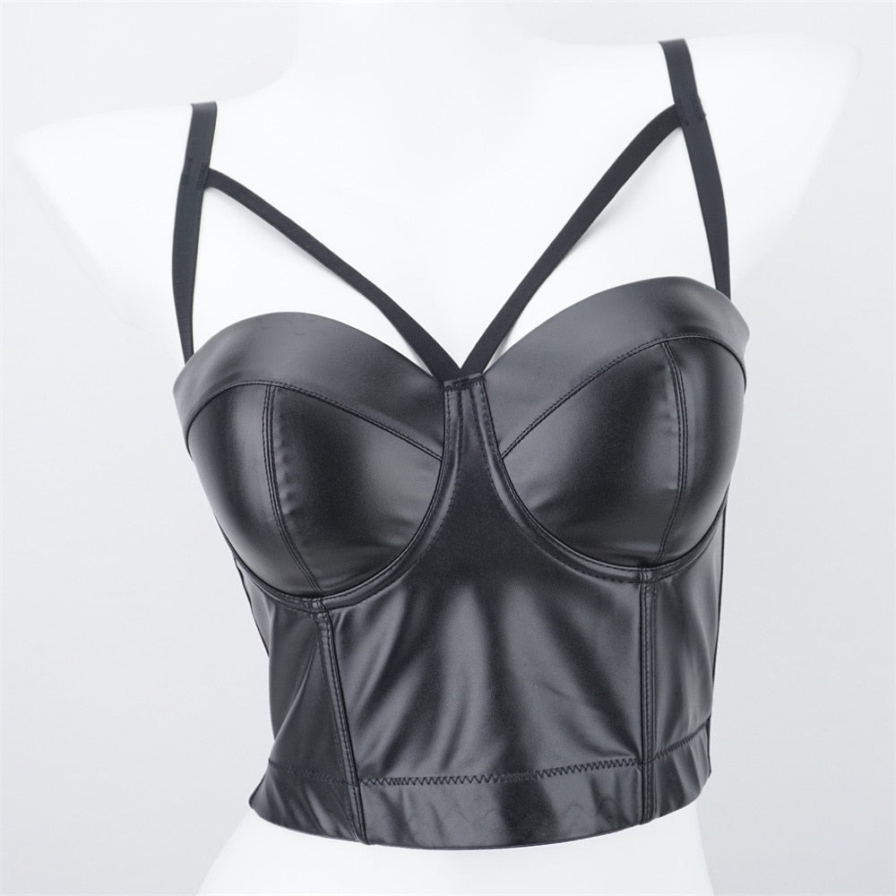 Women Crop Top Streetwear Beading Diamond Push Up Bra Casual Tank Tops Woman Clothes Bustier Camis Fashion Ladies Corset