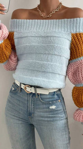 Off shoulder sweater