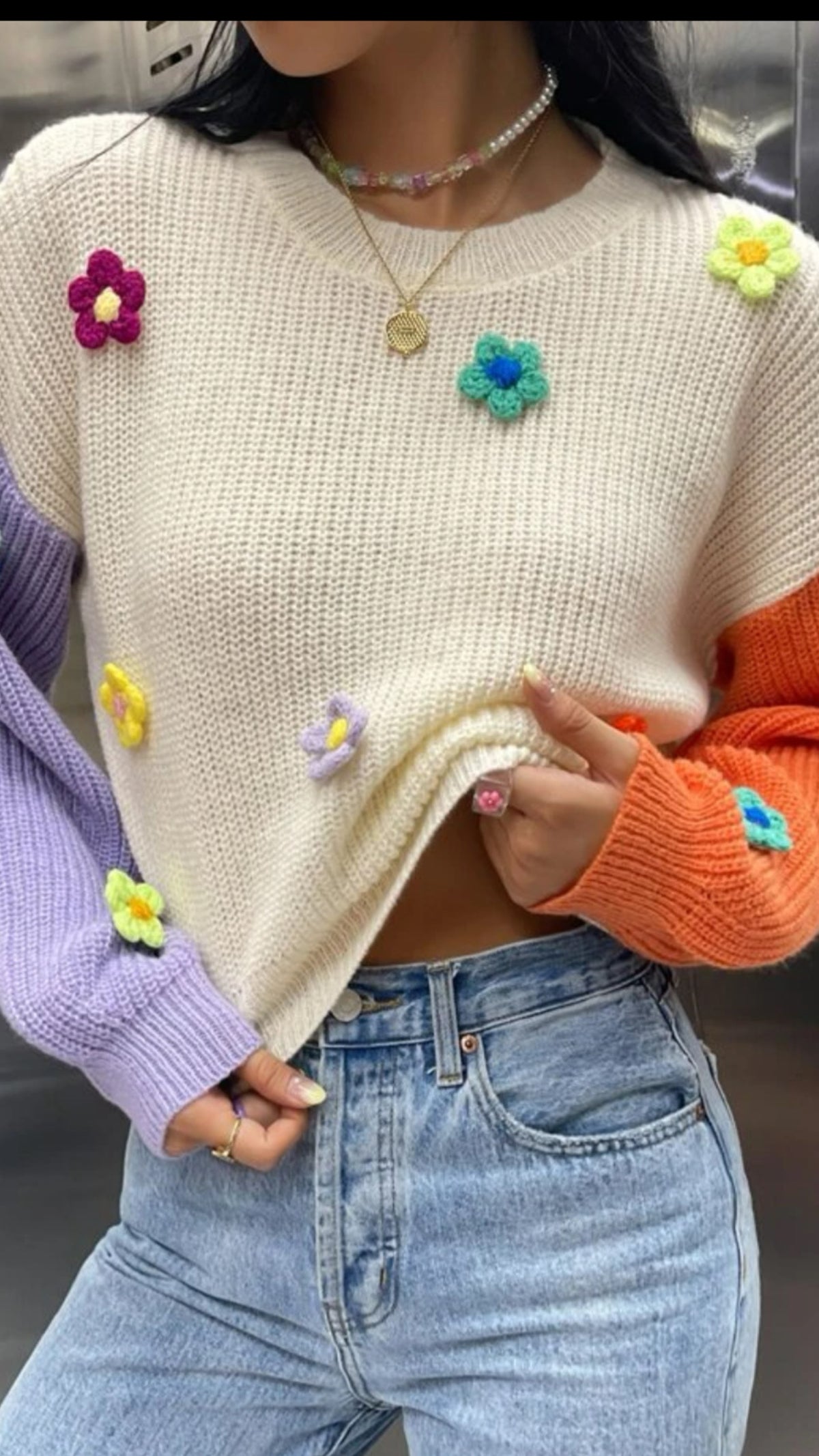 Flower sweater