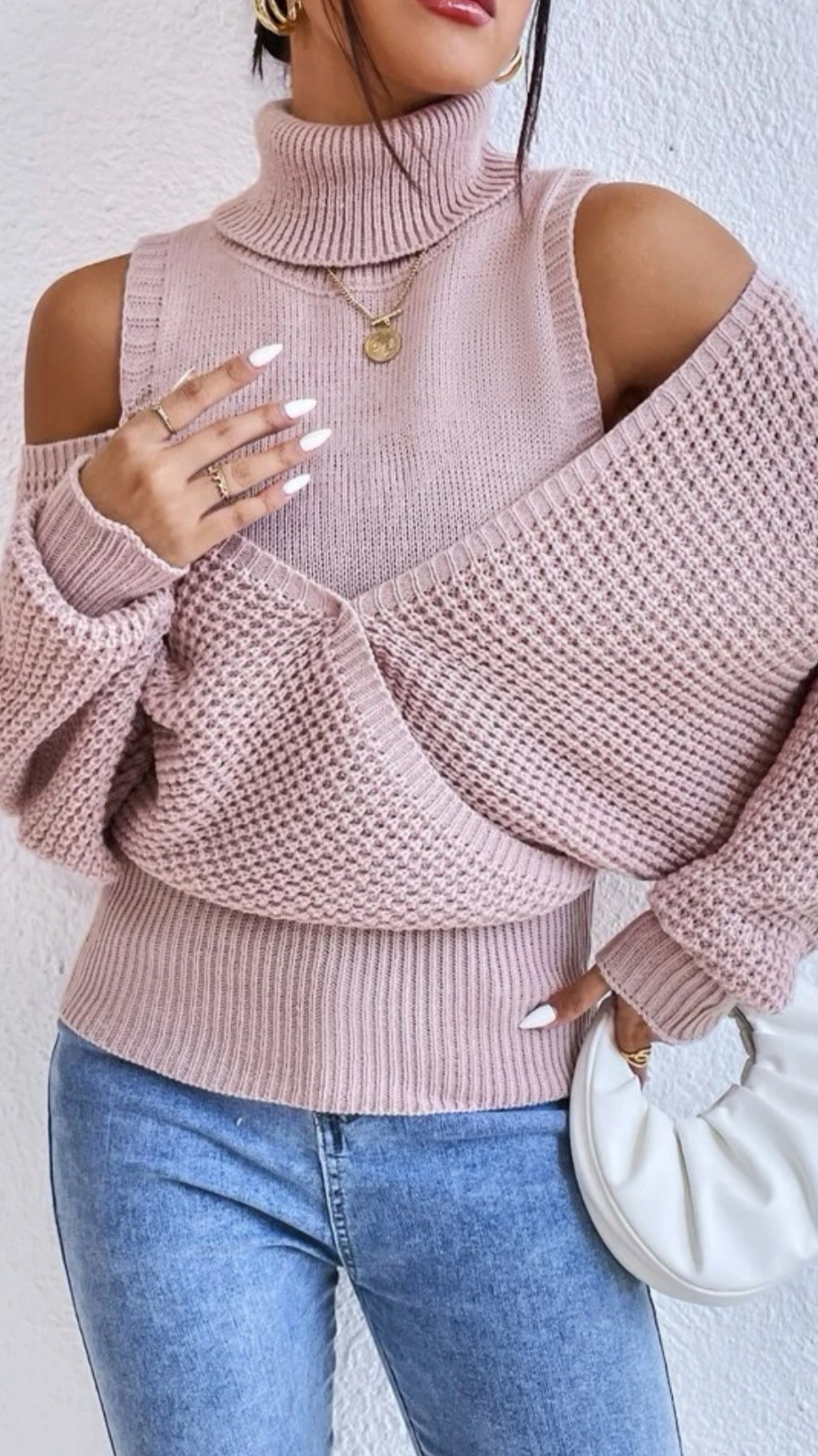Rose pink sweater