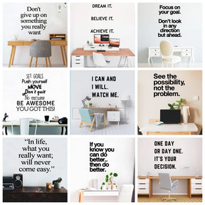 Inspiring sentence Wall Sticker Dream Motivation Vinyl Stickers For Office Room Decor Wall Decals Poster Kids Room Wallpaper