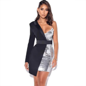 High Qualit Tuxedo Blazer Dress