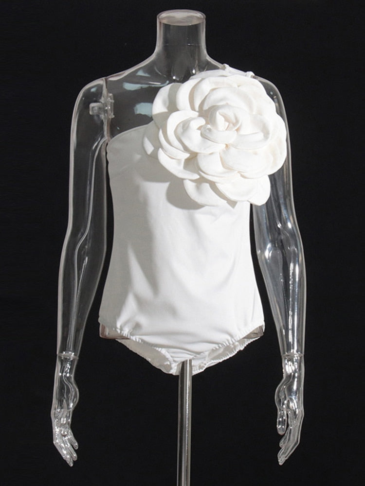 Designer Fashion Women's 3D Flower Sleeveless