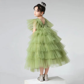 Ruffle Layer Tulle Dress