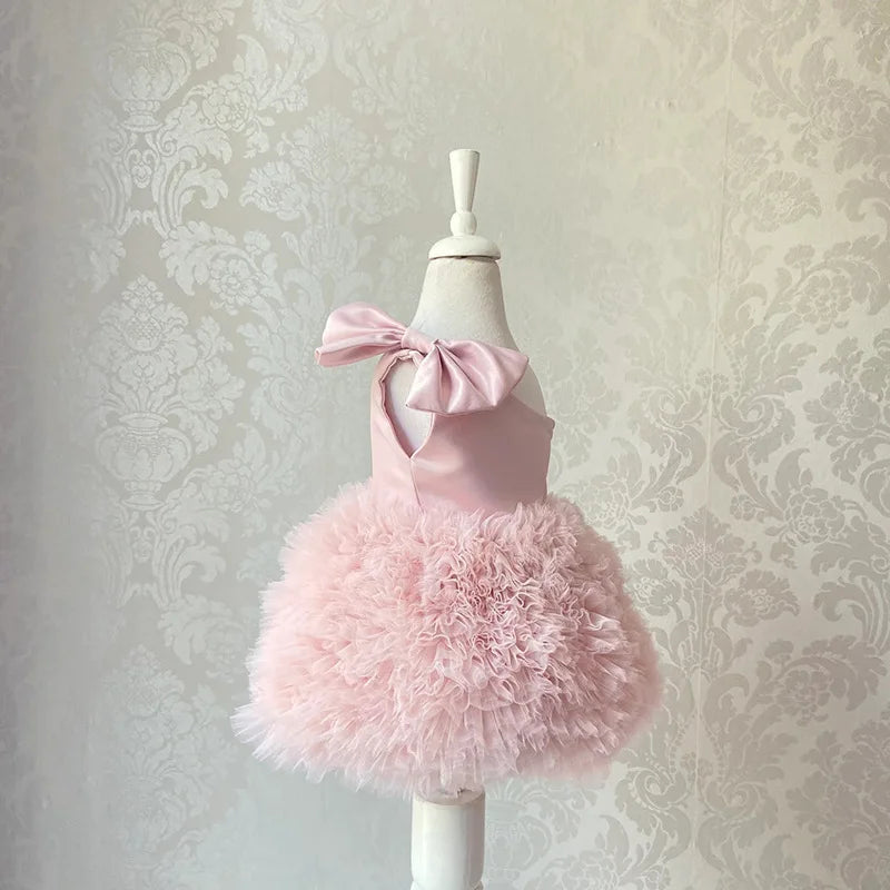 Tutu Dress Infant Toddler Child Party Birthday Baby Clothes 1-5Y