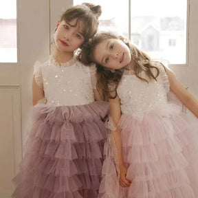 Sequins Layer Tutu Dress Sleeveless