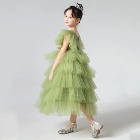 Ruffle Layer Tulle Dress