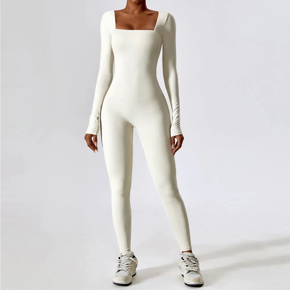 seamless Jumpsuit Gym Workout Clothes   Sexy Tight  Women Tracksuit