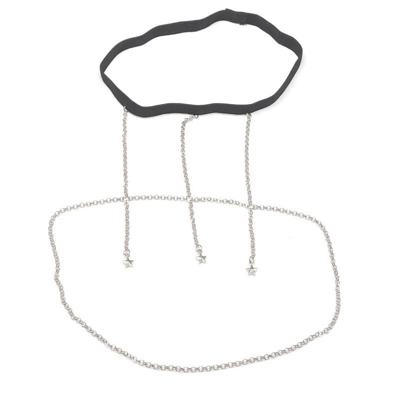 Sexy leg chain sexy Rhinestone thigh body sling  fashion simple leg chain women