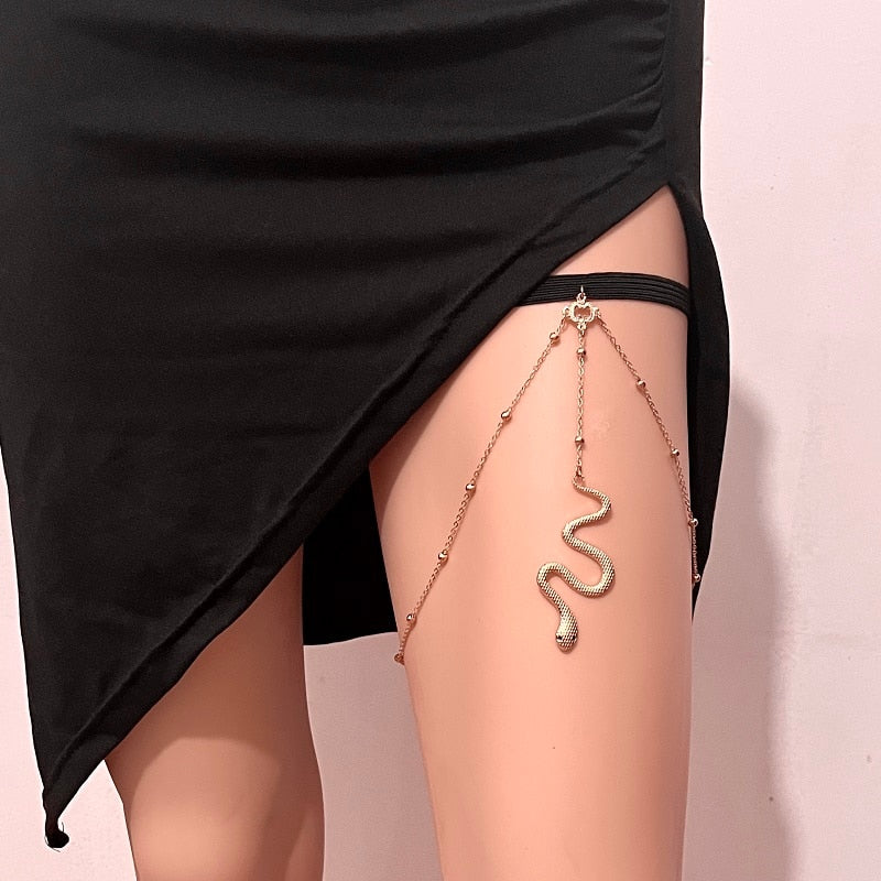 Sexy leg chain sexy Rhinestone thigh body sling  fashion simple leg chain women