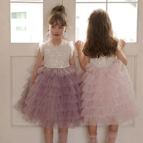 Sequins Layer Tutu Dress Sleeveless