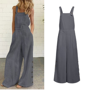 Wide Leg  Women Loose Streetwear High Waist Overalls