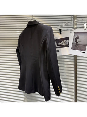 Designer Jacket Women's One Button Blazer Suspender Vest Two-Piece Set