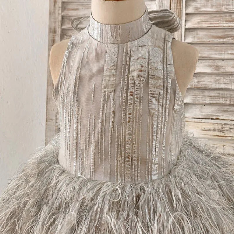 Feather Sleeveless Dress