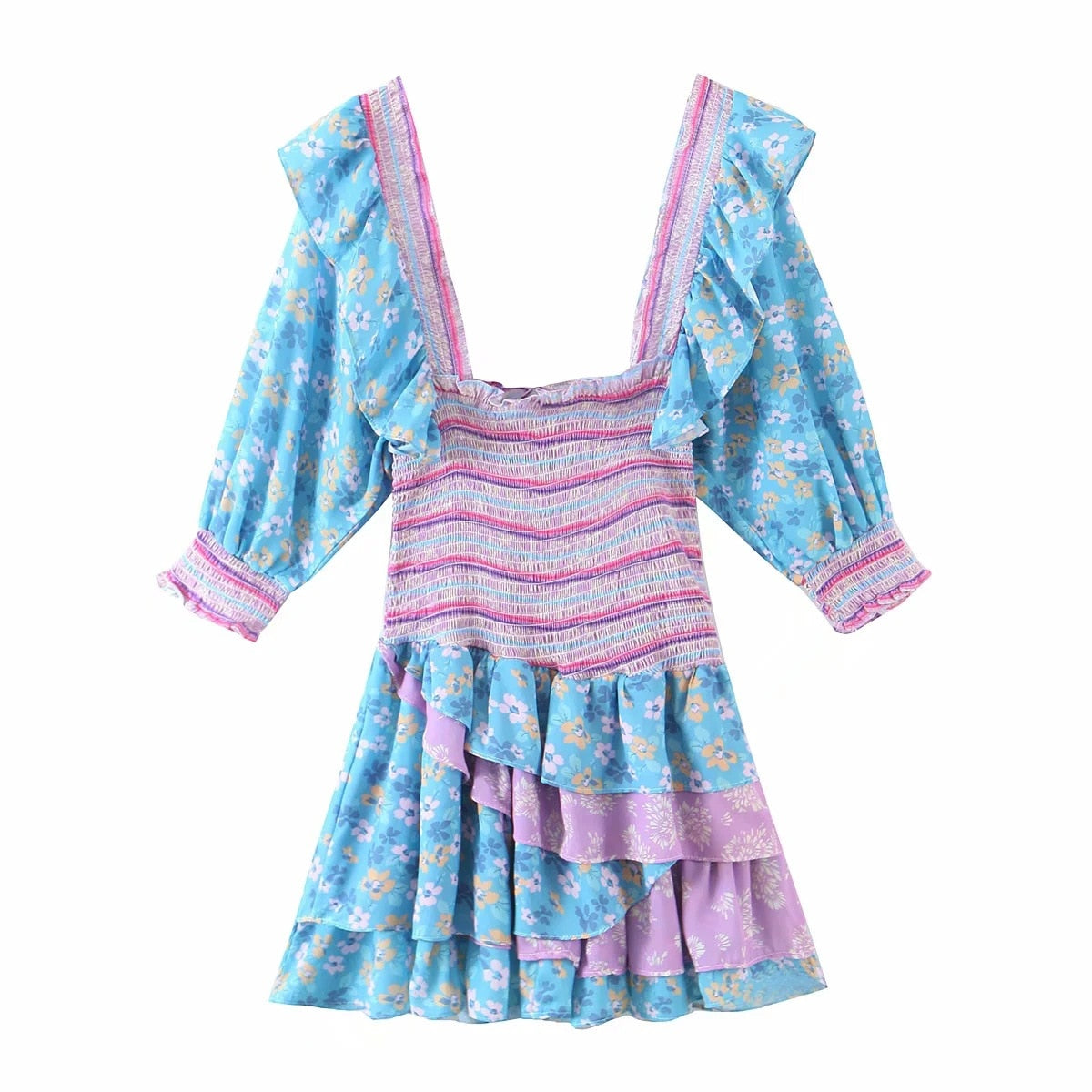 mini ruffle dress