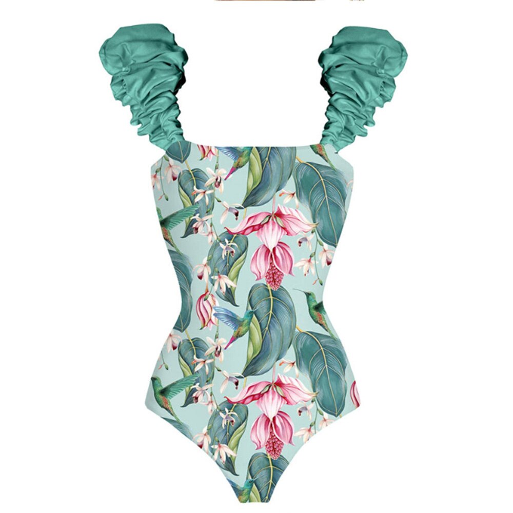 Fashion Swimwear Women 2022 New Sexy Printed Bikini Set and Cover Up Push Up Bathing Suit Summer Beachwear Backless Surf Wear