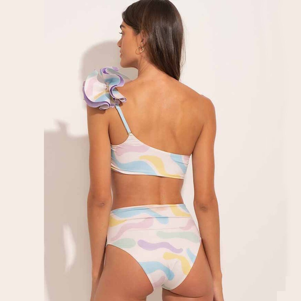 Fashion Fungus Print One Piece Swimsuit Holiday Beachwear Designer Bathing Suit Summer Surf Wear