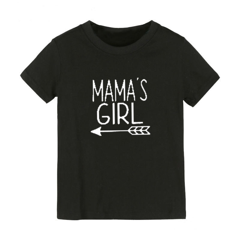 Mommy and Me Shirts Mama and Mama&#39;s Girl Print Mom and Daughter Matching Shirts  Girl Mama Tshirts Family Matching Outfits