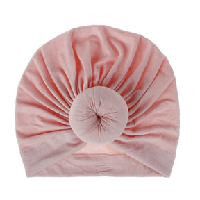 Mother Baby Hat Soft Cotton Turban Hat Baby Beanie Big Elastic Toddler Bonnet Infant Boy Girl Cap 18 Colors 1PC