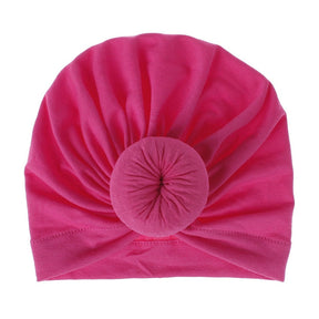 Mother Baby Hat Soft Cotton Turban Hat Baby Beanie Big Elastic Toddler Bonnet Infant Boy Girl Cap 18 Colors 1PC