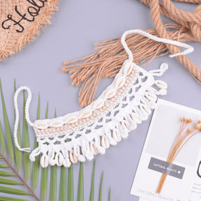 chocker Ivory Crochet Women Seashell Collar Choker Beach Boho Summer Necklaces Jewelry Beach Accessories