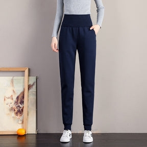 Casual  Loose Sweatpants Thick Warm Winter  Velvet Female Trousers  High Waist  Cashmere Joggers