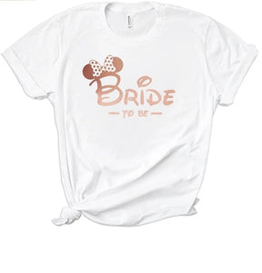 Bachelorette Party Bride Squad T-shirt Bridal Wedding Women Team Top Tee Graphic Letter Print Female Tops