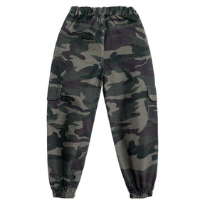 Girls Hip Hop Street Dance Solo Clothes Cropped Tank Top/Camouflage Jogger Pants