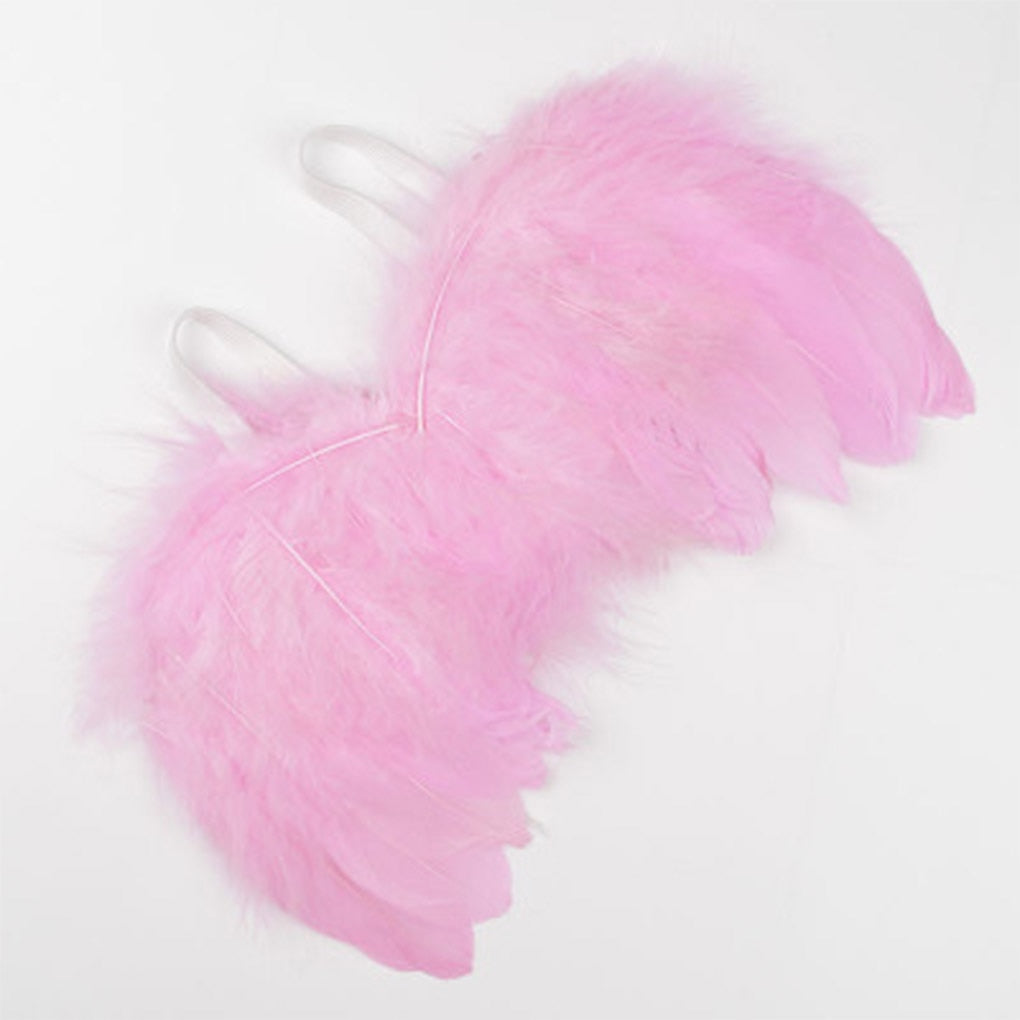 Newborn Photography Props White Angel Wing Baby Photos Props Feather Wing Girls Hair Kids Baby Photography Hair Accessories