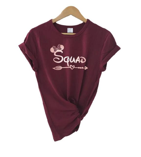 Bachelorette Party Bride Squad T-shirt Bridal Wedding Women Team Top Tee Graphic Letter Print Female Tops