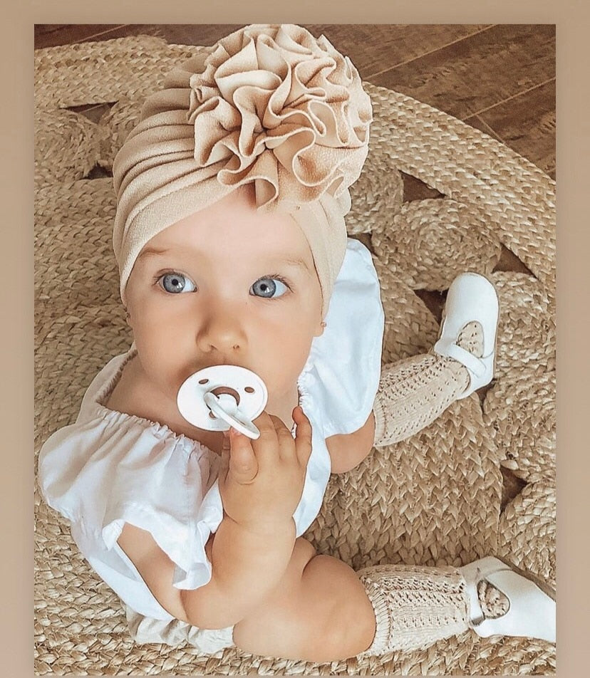 newborn toddler boho solid turban baby flroal Caps Boy Girls Princess Children&#39;s Hats Baby Beanie Hats accessories