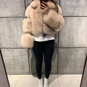 Fashion Winter High Quality Faux Fur Coat Women Winter Elegant Turn-down Collar Thick Warm   Fur Mink Woman Jacket