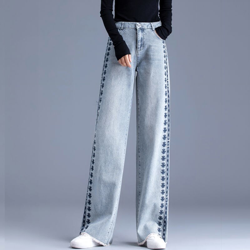 Women Jeans High Waist Pants for WomenFashion Woman Clothing Women Wide Jeans
