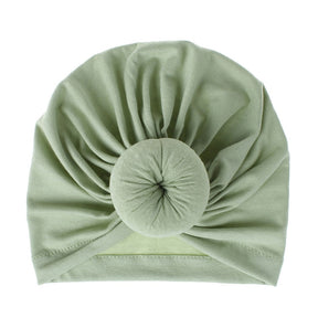 Mother Baby Hat Soft Cotton Turban Hat Baby Beanie Big Elastic Toddler Bonnet Infant Boy Girl Cap 18 Colors 1PC