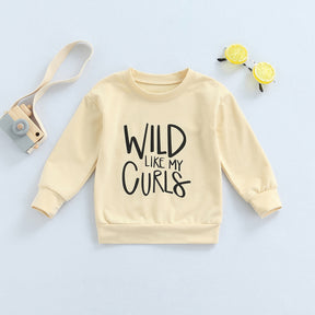 Toddler Baby Boy Girl Autumn Hoodies Long Sleeve Letter Printed Top 4Colors Casual Outfit
