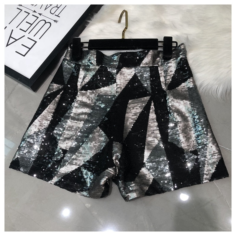 Han Edition Personality Splicing Fashion Ladies Shorts Short Women Trousers Bootie High Waist Shorts Pants for Women