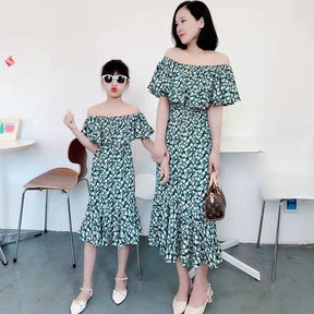 Tank Tassel Mother Daughter Dresses Family Matching Outfits Look Mommy and Me Clothes Mom Mum Baby Women Girls Dress Clothing