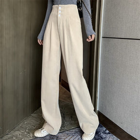 Casual Pants Women Vintage Fashion Trousers Clothes Female Clothing Elegant Woman Dress Pants Baggy
