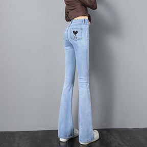 New Fashion flare Jeans hight-waisted Slim
