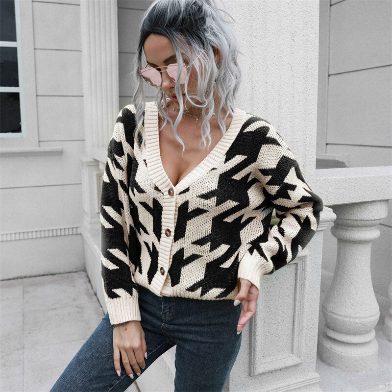 Vintage Sweater Tops Korean Fashion Winter Clothes Women Long Sleeve Top Cardigans Sweaters 2022 Woman