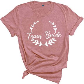 Bachelorette Party Shirts BRIDE TEAM Bridal TShirts Engagement Ceremony Going To Get Married Partner Clothes For Weddings Tops