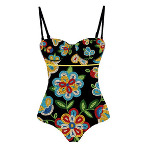 Female Retro Swimsuit One Piece with Skirt Holiday Beachwear Designer Bathing Suit Summer Surf Wear