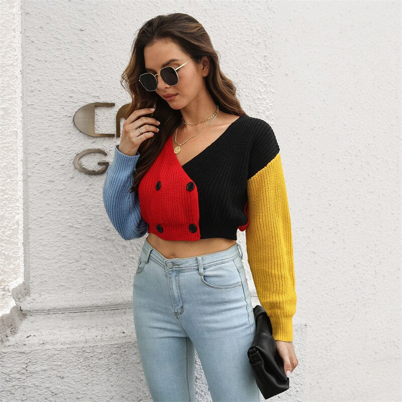Fashion Sweaters Long Sleeve Top Cardigan Women Cardigans Winter Clothes Women Vintage