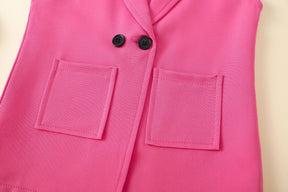 4pcs/sets Hat+Blazer Vest+Crop Tops+Shorts Pants Kids Baby Girl Clothing Outfits