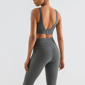 Women Sports Bra Yoga Underwear Fixed Chest Pad Crop Tops Gym Sports Bras For Women Shockproof Fitness Push Up Workout Bralette