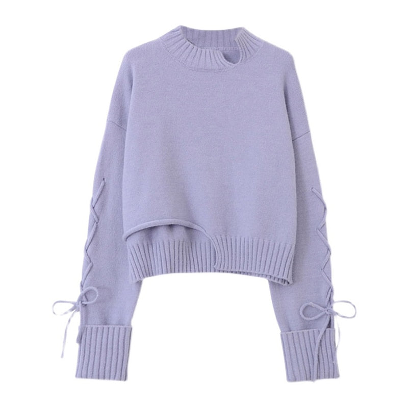 Womens Chic Loose Long Sleeve Sweater