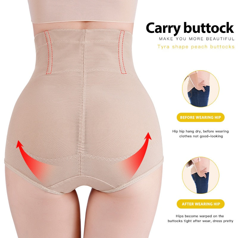 Tummy Control Panties For Women Shapewear Butt Lifter Shorts High Waist Trainer Corset Belly Slimming Body Shaper Underwear