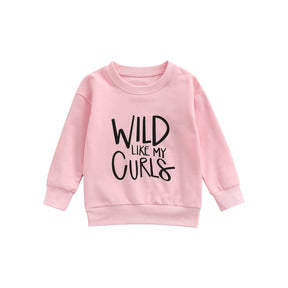Toddler Baby Boy Girl Autumn Hoodies Long Sleeve Letter Printed Top 4Colors Casual Outfit