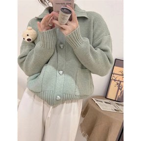 Vintage Sweater Long Sleeve Top Cardigan Women Fashion Sweaters Cardigans Tops Winter Clothes Women Woman